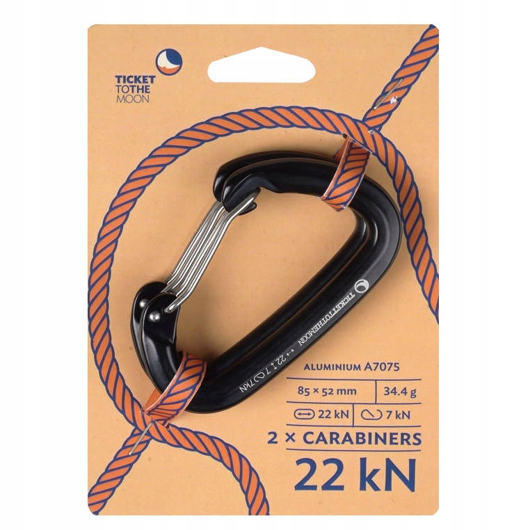 TICKET TO TTHE MOON Karabinki HIGH ALU CARABINERS