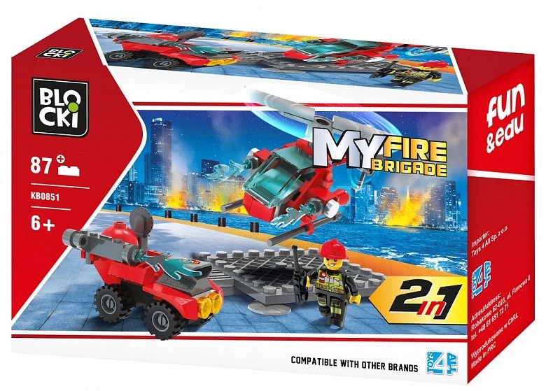 Klocki Blocki MyFire 2w1 Straż Pożarna lego city