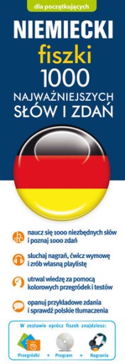 Niemiecki Fiszki dla początkujących 1000 najw NOWA