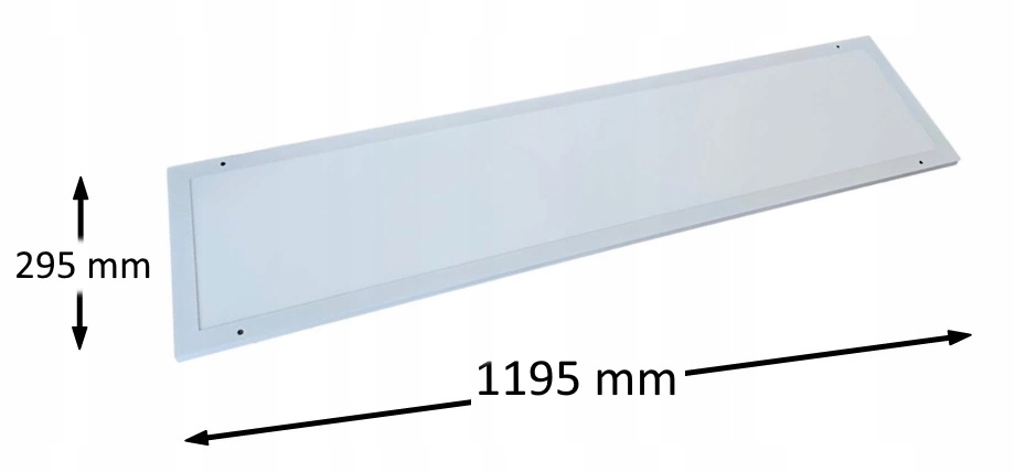 Panel LED 2w1 295x1195mm 30W Natynkowy Podtynkowy 4000lm Neutralna 4000K