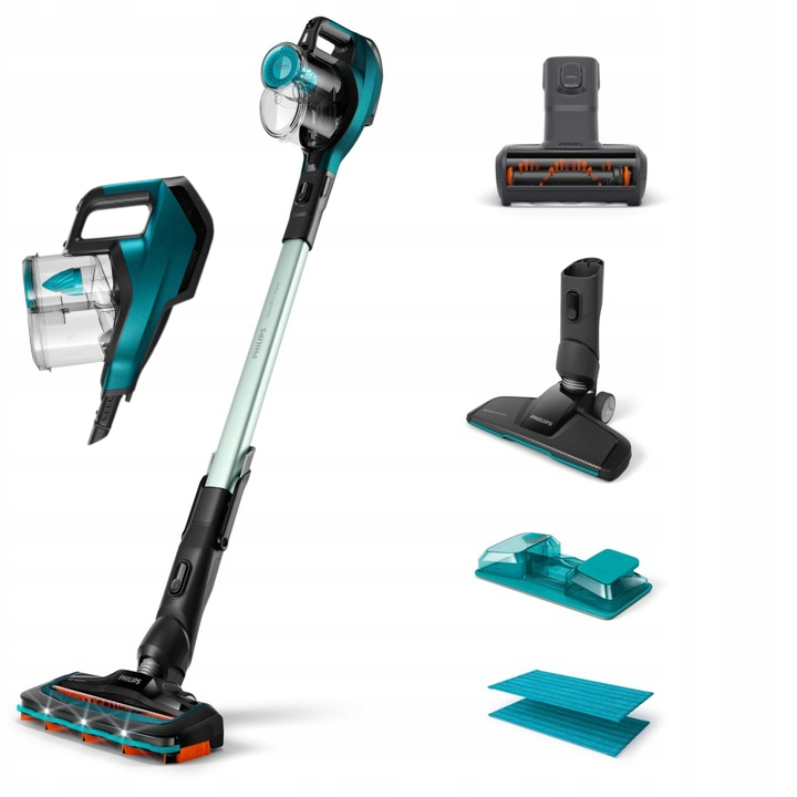 3W1 ODKURZACZ PIONOWY MYJĄCY LED BEZPRZEWODOWY Philips SpeedPro Aqua