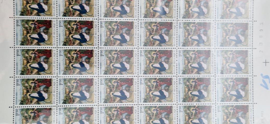 #51 ARKUSZ BELGIA CZYSTY