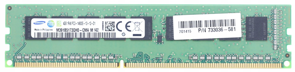 4GB 1866 DDR3 SAMSUNG PC3-14900E M391B5173QH0-CMA