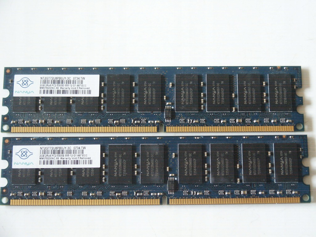 Pamięć DDR2 4GB 667MHz PC5300 Nanya Dual GW.