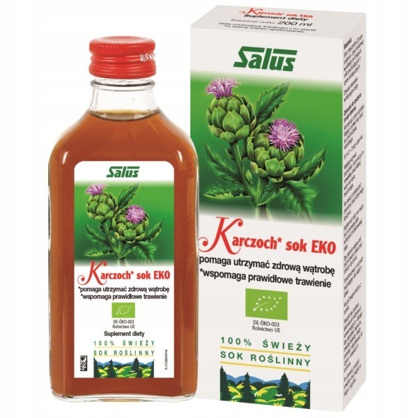 Zioło-Piast Karczoch Sok Eko 200 Ml Salus