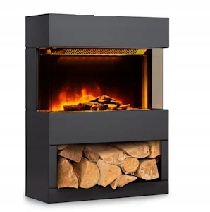 Kominek elektryczny ozdobny termostat LED grzewczy płomień grzejący WYDAJNY