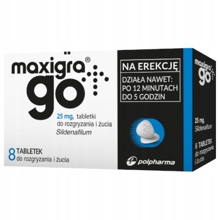 Maxigra Go 16 tabl. potencja Sildenafil lek APTEKA