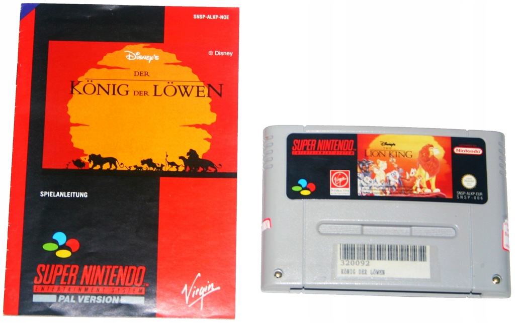 The Lion King - gra na Super Nintendo - SNES.