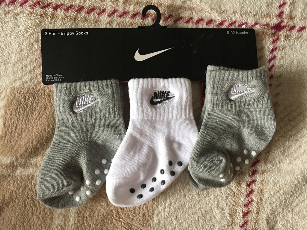 NOWE SKARPETKI NIKE 6-12 M