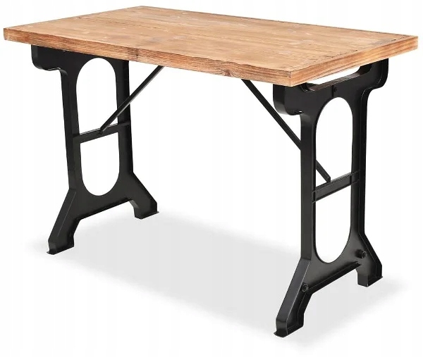 Stół do jadalni, lite drewno jodłowe, 122x65x82 cm