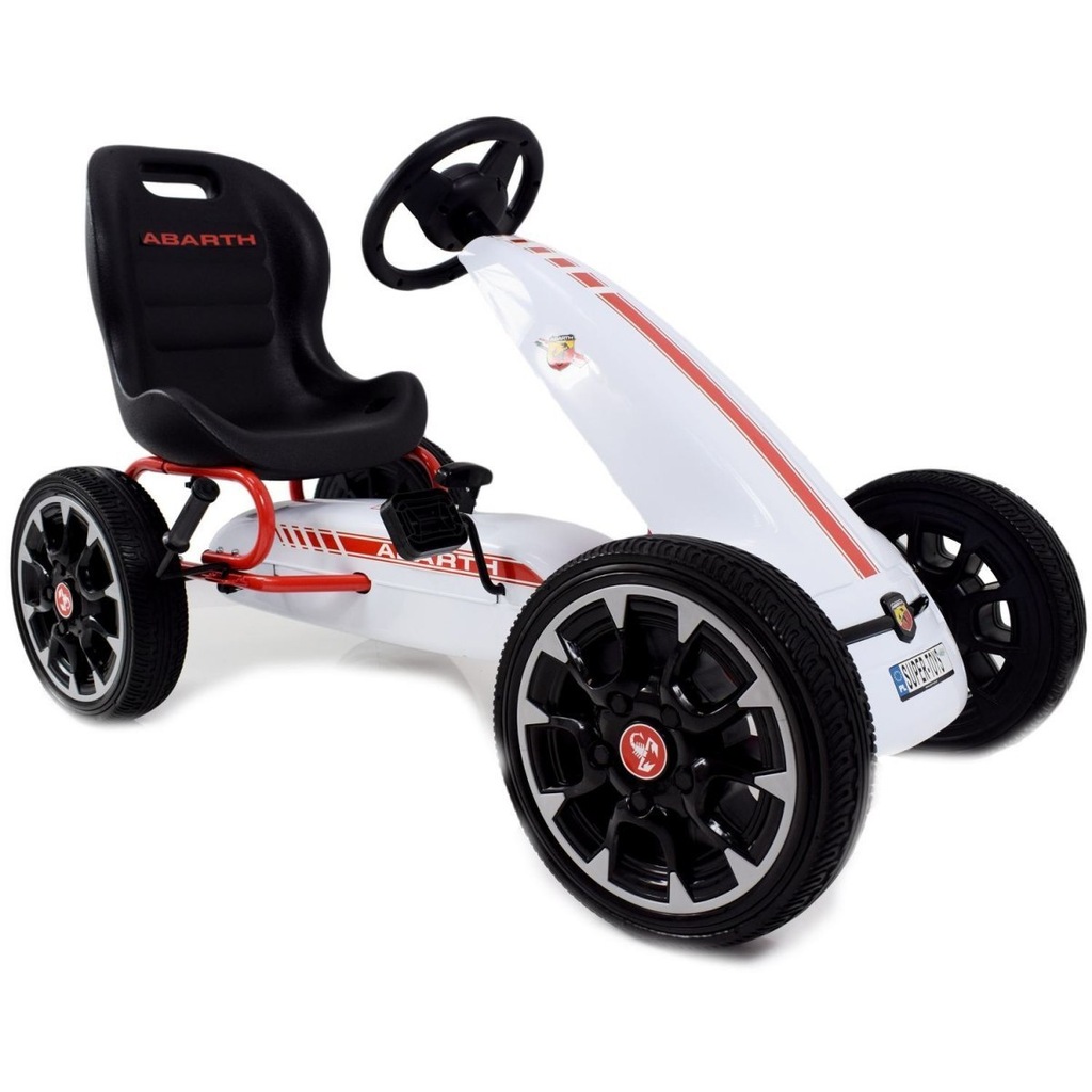 WIELKI LICENCJONOWANY GOKART FIAT ABARTH KOŁA EVA