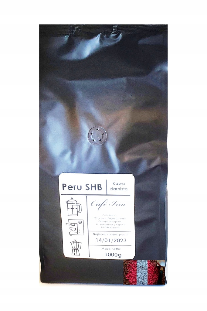 Peru SHB Arabika mielona 1 kg