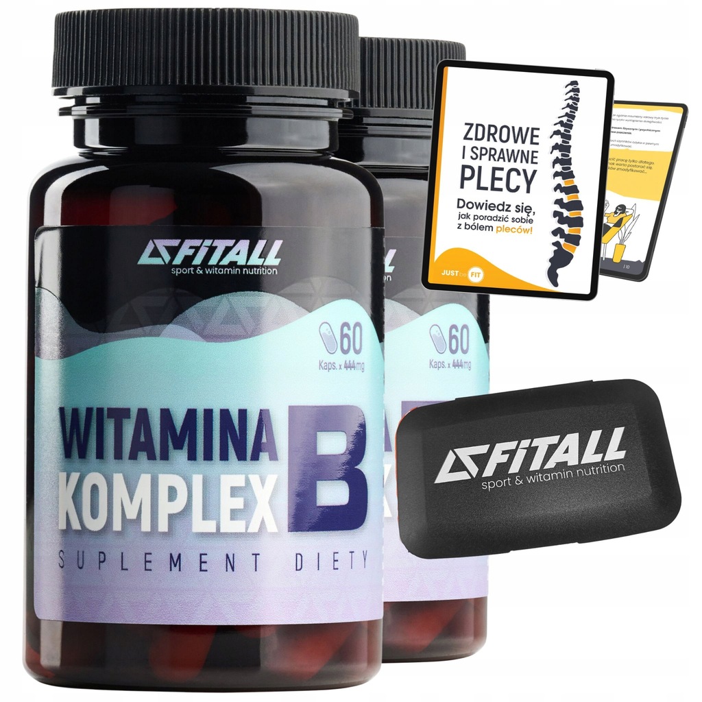 Witamina B Complex B2 B6 B9 60 KAPS PILLBOX GRATIS