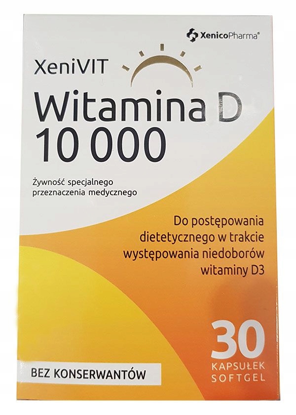 Witamina D3 10000iu 30kp Duża Dawka Xenivit