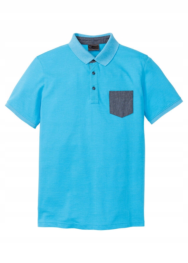 Shirt polo z kieszonk niebieski 60/62 (XXL) 972150