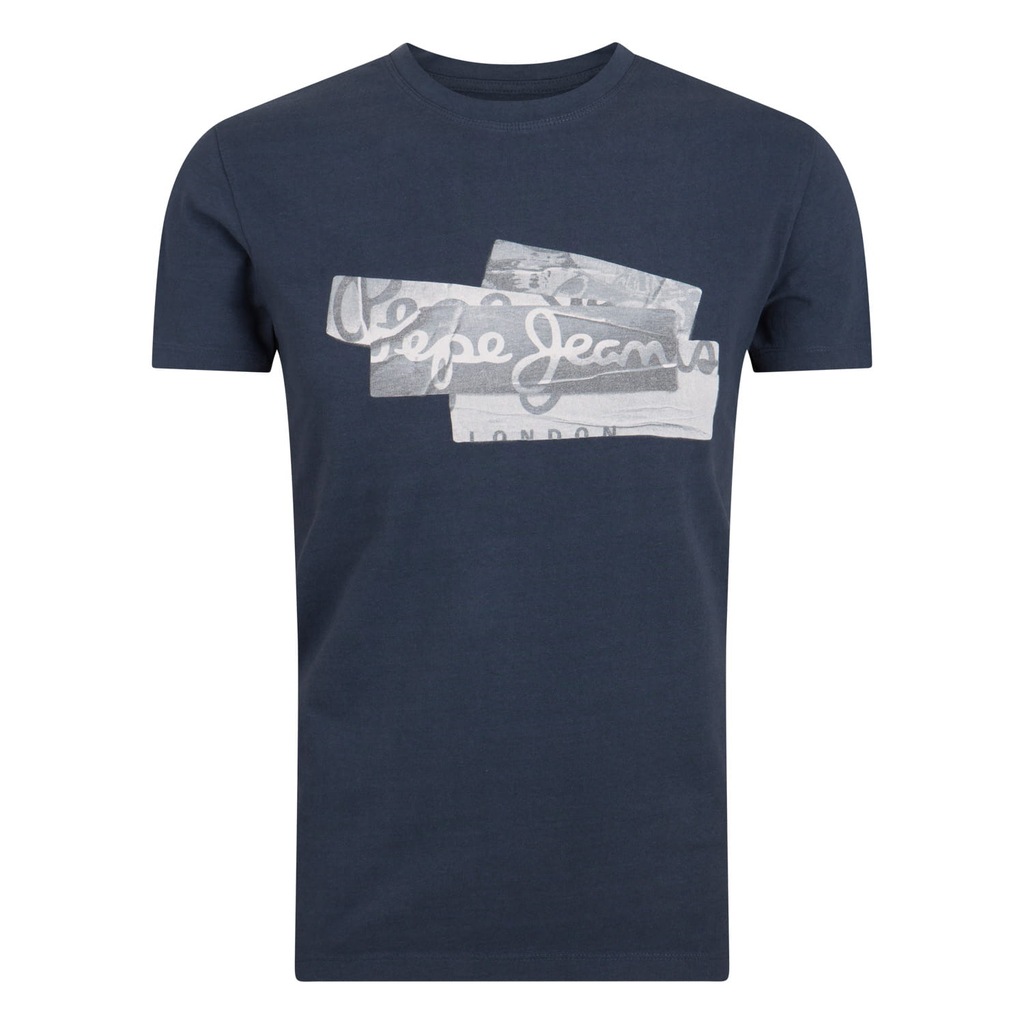 KOSZULKA MĘSKA T-SHIRT PEPE JEANS GRANATOWA XXL