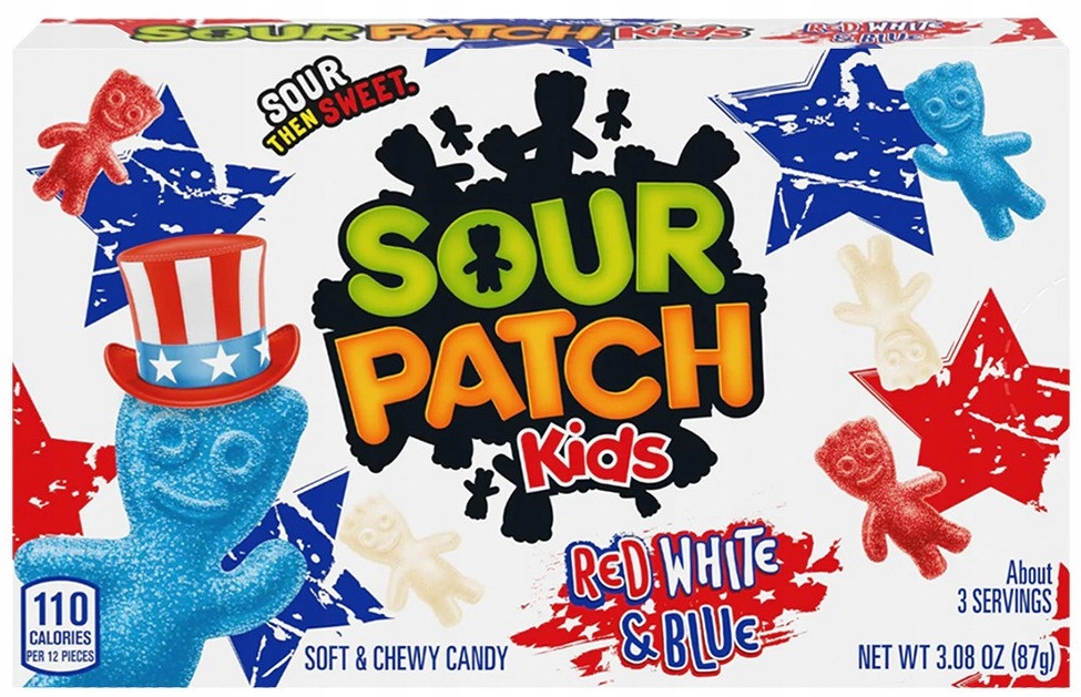 .Sour Patch Kids Red White & Blue