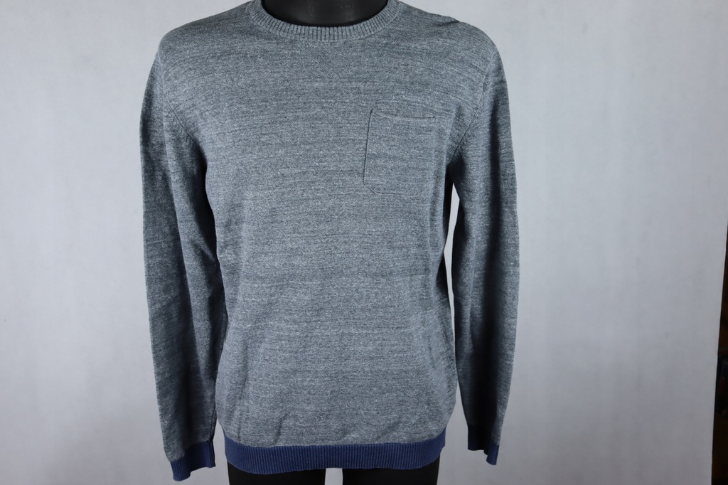 JACK&JONES SWETER MĘSKI SZARY Z KIESZONKĄ L XL