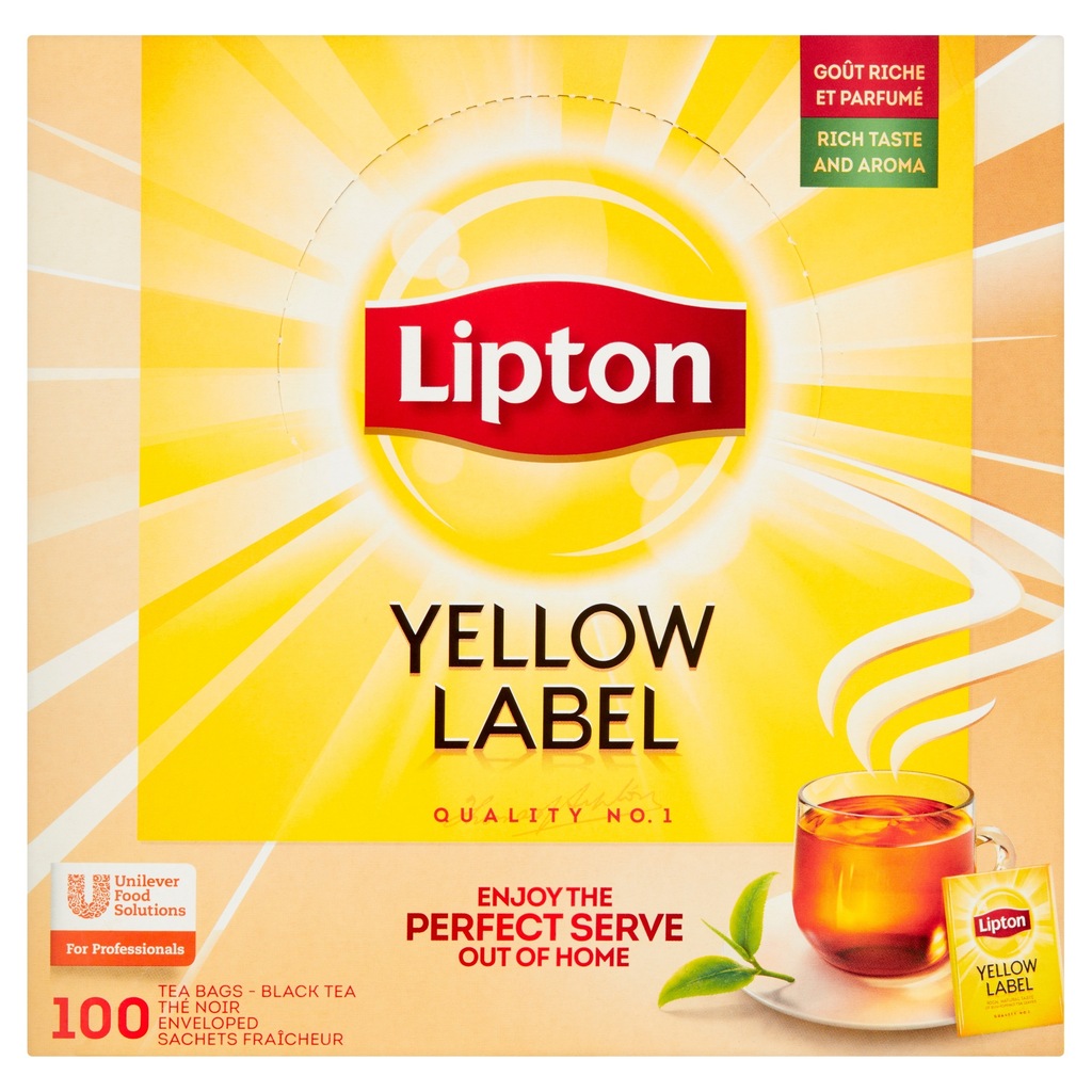 Herbata Lipton Yellow Label 100 kopert x1,8g