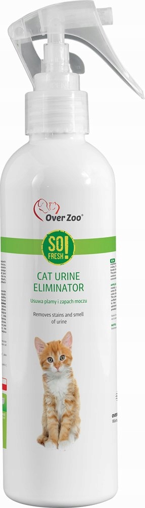 OVER ZOO So Fresh! Cat Urine Eliminator Usuwa Plamy I Zapach Moczu 250ml