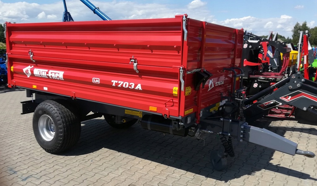Przyczepa jednoosiowa METAL-FACH T703A 3,8t T957