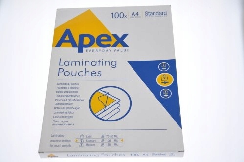 APEX folie do laminacji A4 STANDARD op. 100szt. 60