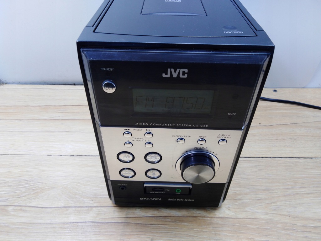 MINI WIEŻA JVC CD AUDIO FM KASETA RDS AUX USB