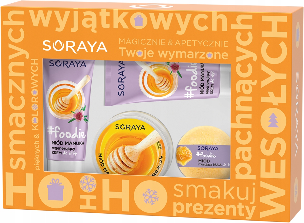 SORAYA FOODIE ZESTAW MANUKA 2x KREM+MASŁO+KULA