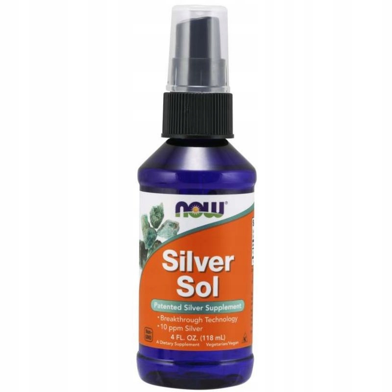 Silver Sol Srebro Koloidalne 10 ppm (118 ml) NOW