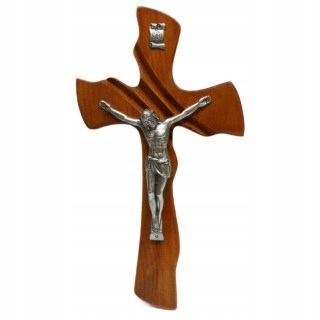 Krzyż wiszący drewniany mahoń... - 44863