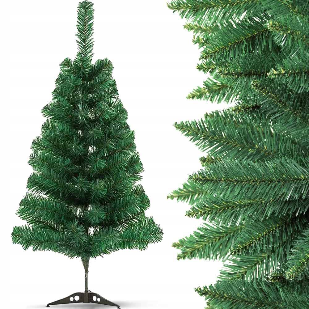 CHOINKA ZIELONA SZTUCZNA 90CM SOSNA GRUBE IGŁY DRZEWKO ŚWIĄTECZNE