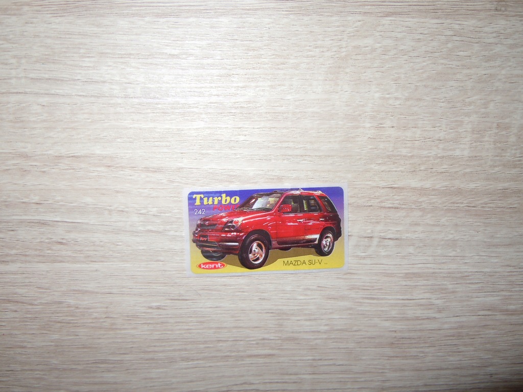 obrazki z gum,naklejka TURBO POWER nr 242 lata 90!