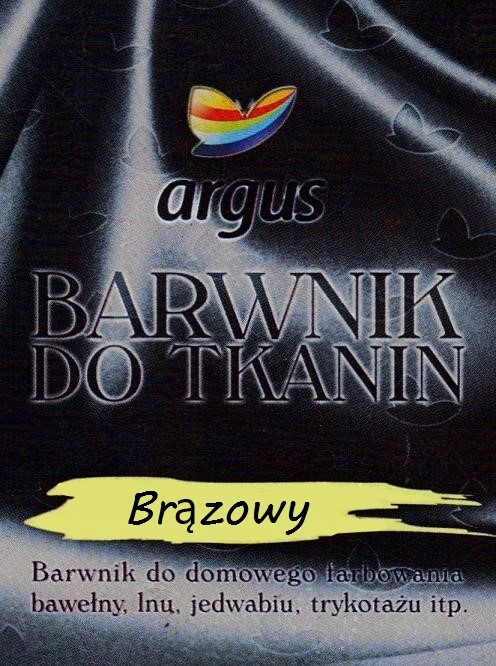 Barwnik do tkanin Argus do gotowania BRĄZOWY