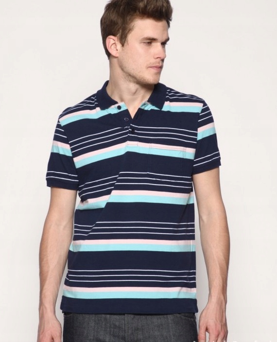 ASOS koszulka polo w paski M/L