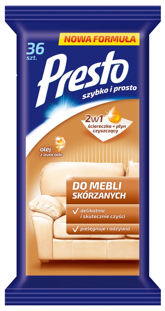 Ściereczki do powierzchni skórzanych 36szt