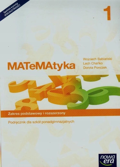 Matematyka 1 Podręcznik Zakres podstawowy i rozsze