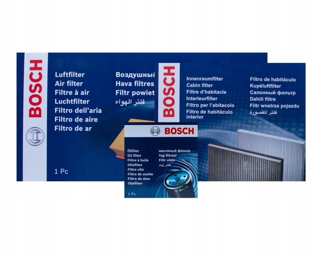 ZESTAW FILTRÓW BOSCH BMW 1 116 d 116KM
