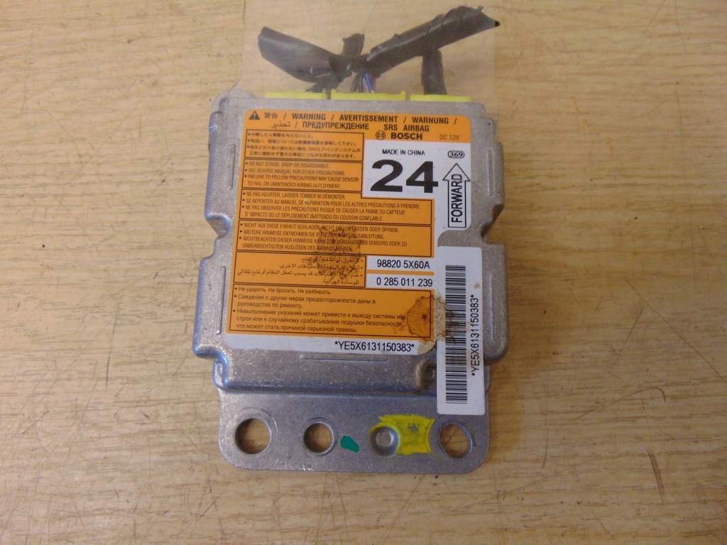 SENSOR MODUŁ AIRBAG NISSAN NAVARA D40 988205X60A 9451039388