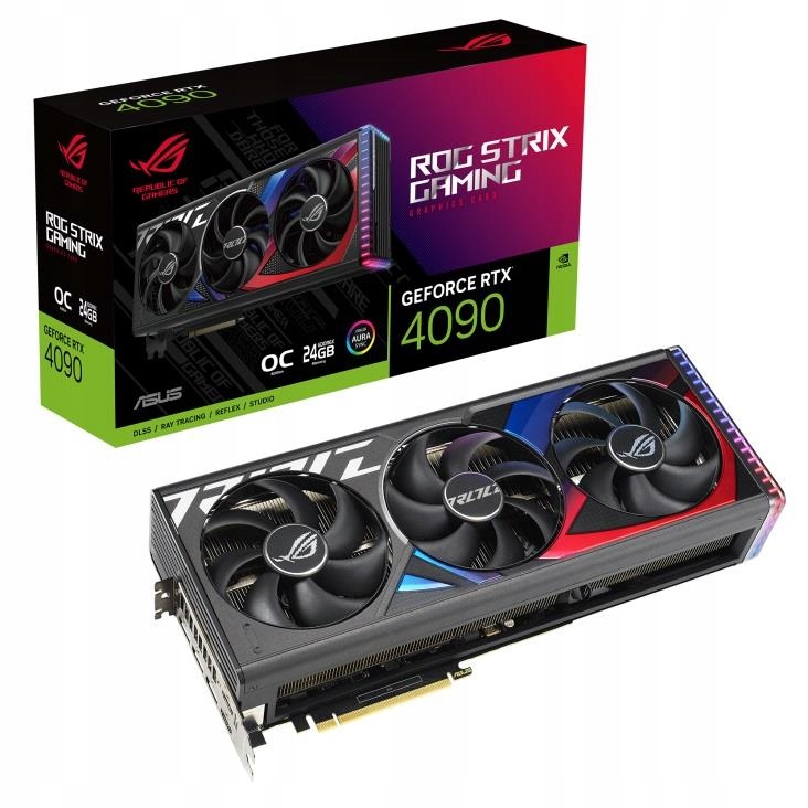 Купить Asus GeForce RTX 4090 ROG STRIX OC 24 ГБ GDDR6X: отзывы, фото, характеристики в интерне-магазине Aredi.ru