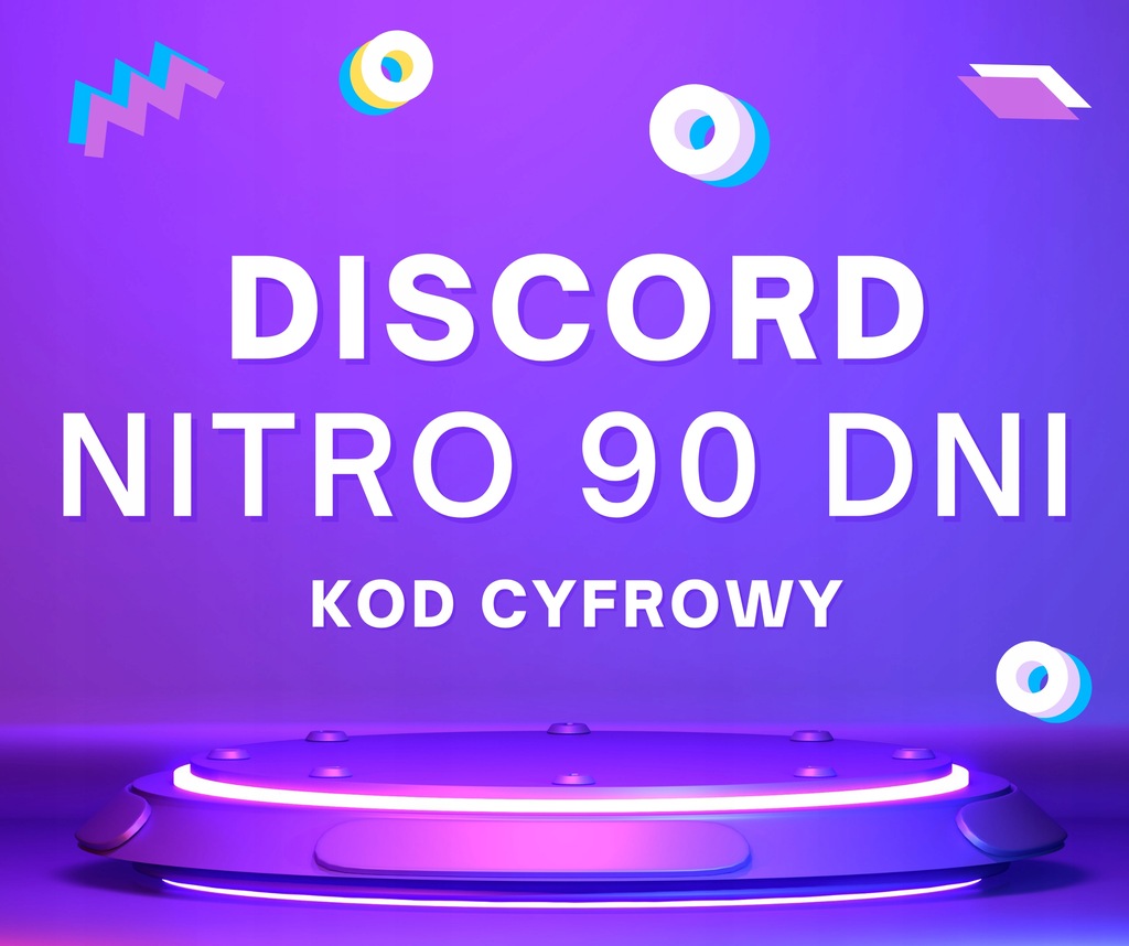 Discord Nitro 90 dni + 2x Nitro Boost KOD KLUCZ