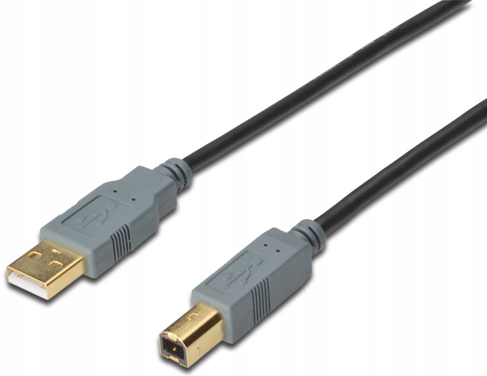 Kabel 1m USB 2.0 A-B AB MM HQ black do drukarki