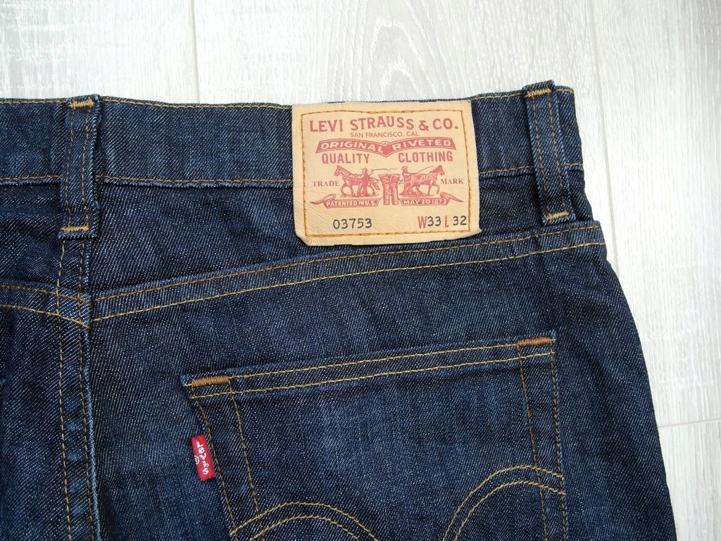 LEVI S 03753 SUPER SPODNIE JEANS W33 L32 BDB STAN 7832448309 oficjalne archiwum Allegro
