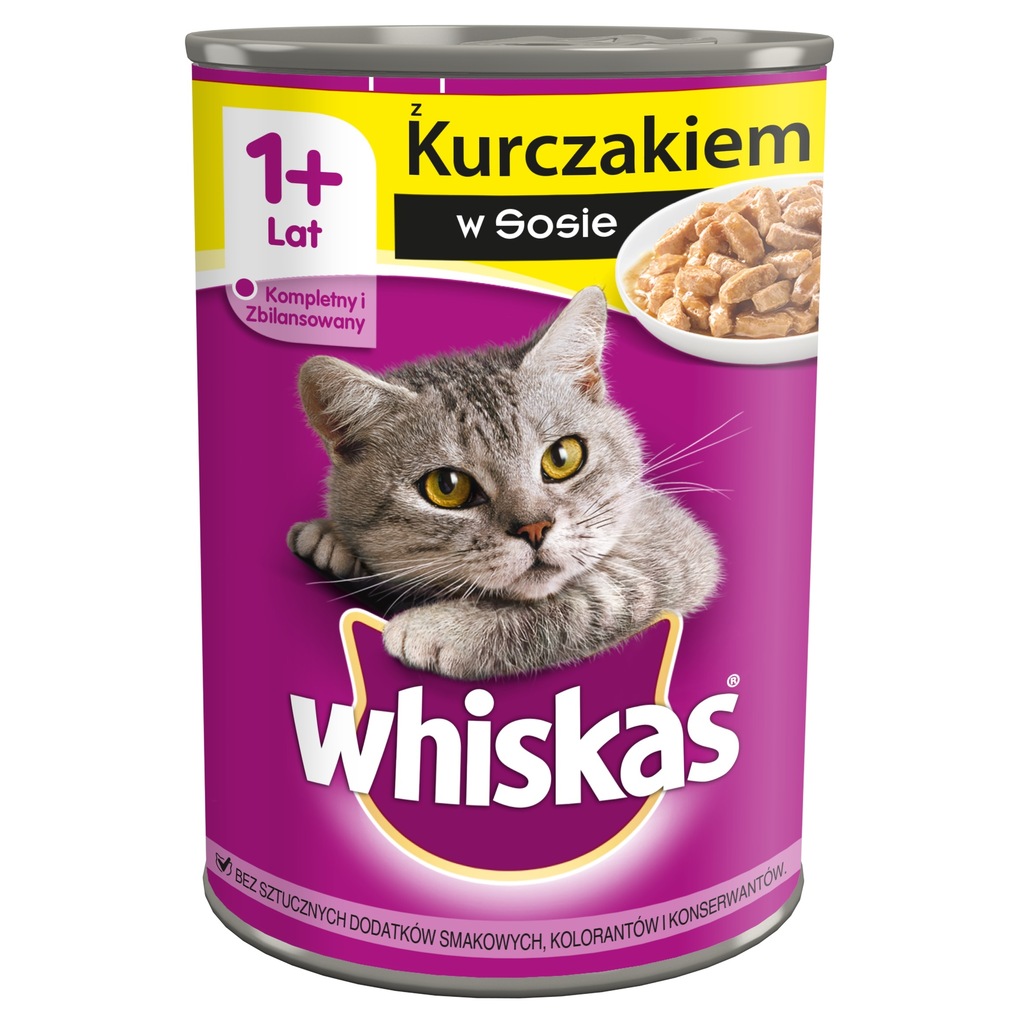 Mokra karma dla kota Whiskas kurczak 0,4 kg