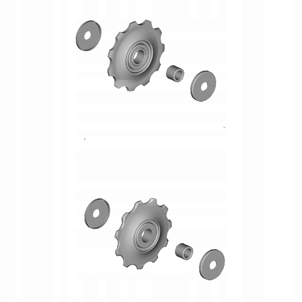 Kółka Shimano Altus Y5FT98030 do przerzutek 9-rz