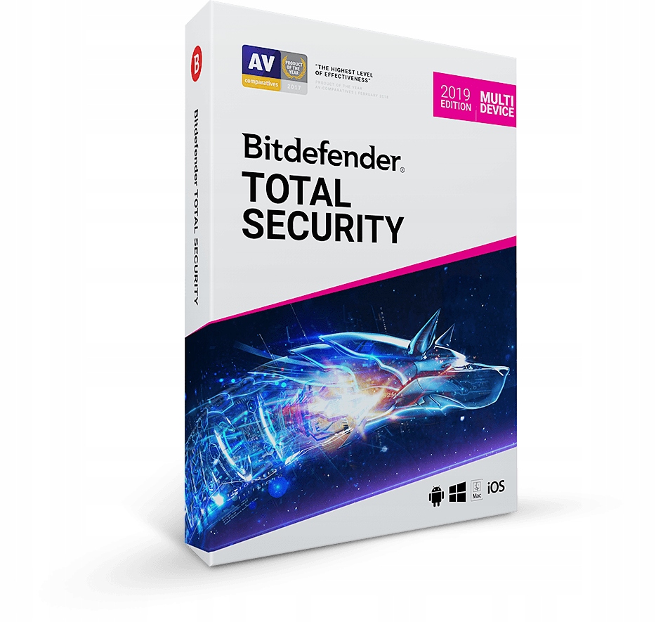 Bitdefender Total Security 2018 5PC / 1ROK NOWA