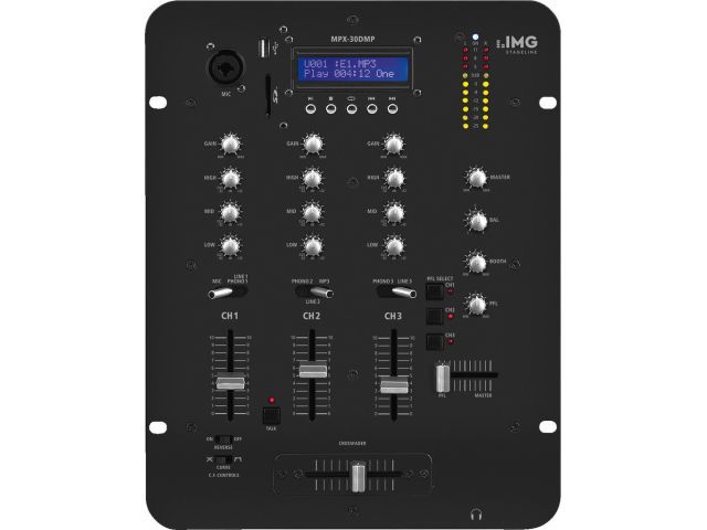 Monacor MPX-30DMP - Mikser stereo dla DJ z MP3