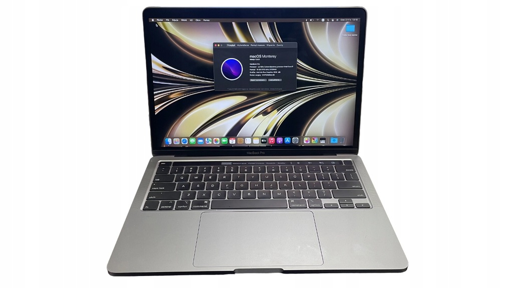 Laptop MacBook Pro A2251 13" 16GB/512GB srebrny Intel i7 2020r