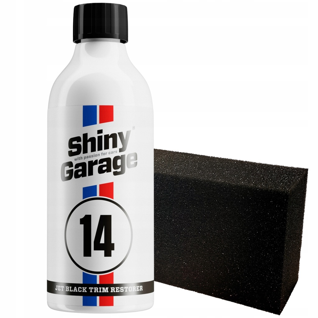 SHINY GARAGE Jet Black 500ml CZERNIDŁO DO PLASTIKU