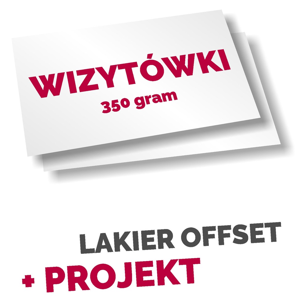 5000 szt WIZYTÓWKI, LAKIEROWANE + PROJEKT