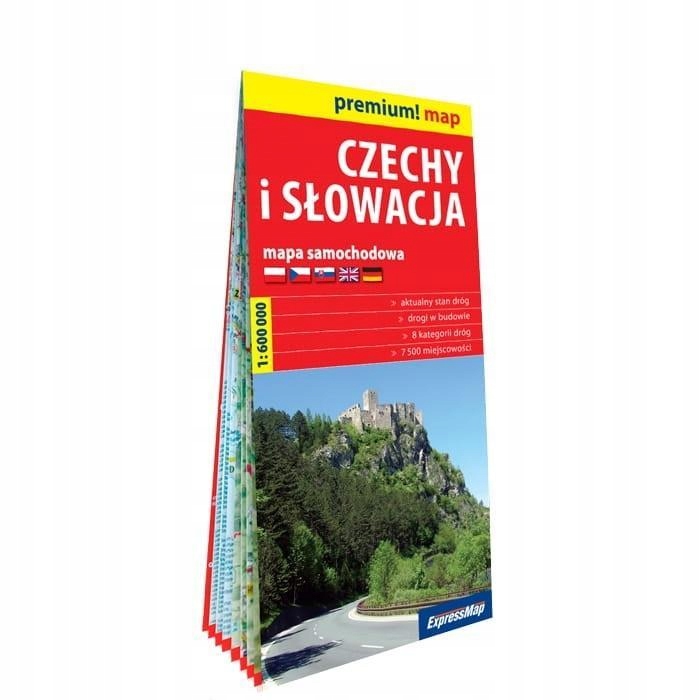 PREMIUM! MAP CZECHY I SŁOWACJA 1:600 000